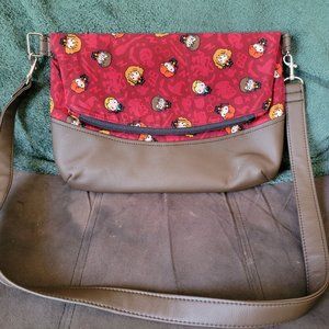 Chibi Harry Potter Characters Shoulder Bag Red Brown Lightweight Bag